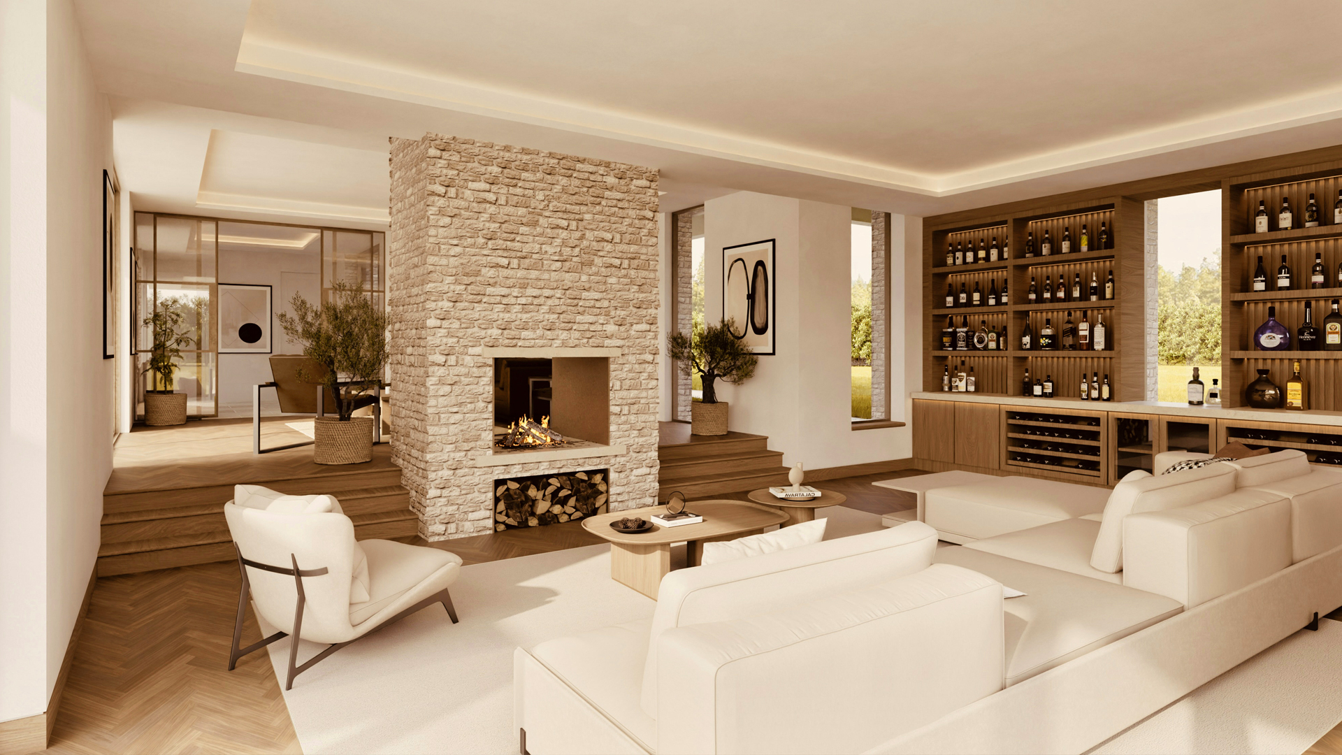 Stone Manor residential architecture in Broadway