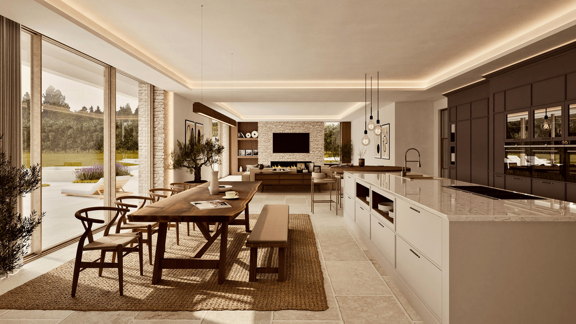 Design details from the Stone Manor luxury homes development